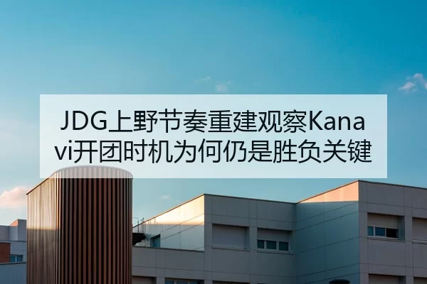 JDG上野节奏重建观察Kanavi开团时机为何仍是胜负关键